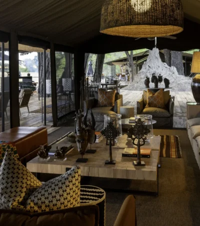 Lounge, Kiri Camp, Okavango Delta, Botswana