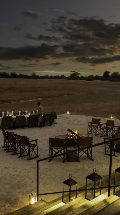 Dinner, Kiri Camp, Okavango Delta, Botswana