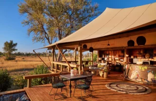 decking, tuludi camp, khwai private reserve, botswana