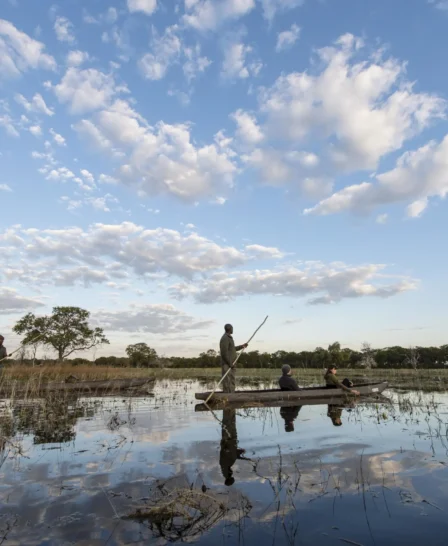mokoro, tuludi camp, khwai private reserve, botswana
