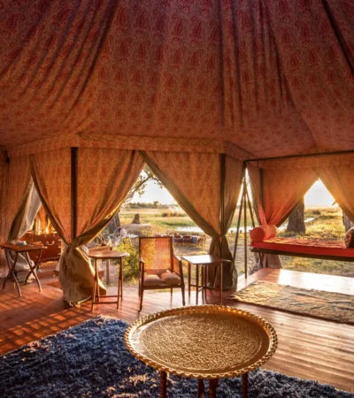 mian tent, dukes camp, okavango delta, botswana