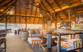 lounge area, 4 rivers, okavango delta, botswana