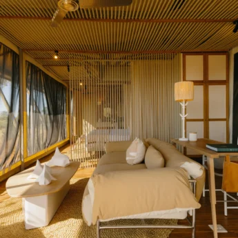 Lounge, Wilderness Mokete, Okavango Delta, Botswana