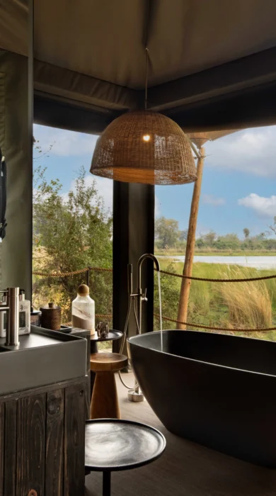 Bathroom, North Island Okavango, Botswana