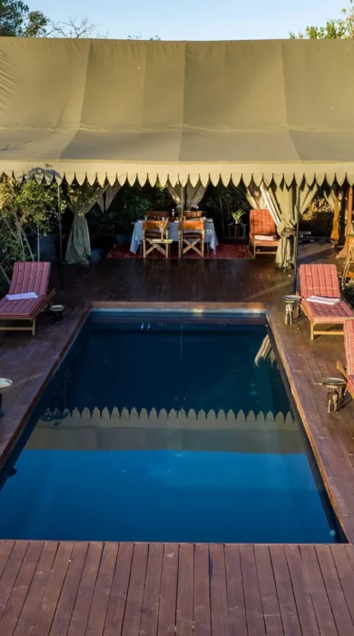 Pool, Duke's East Camp, Okavango Delta, Botswana