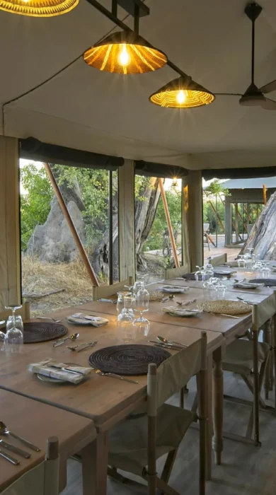 Dining, Karangoma, Okavango Delta, Botswana
