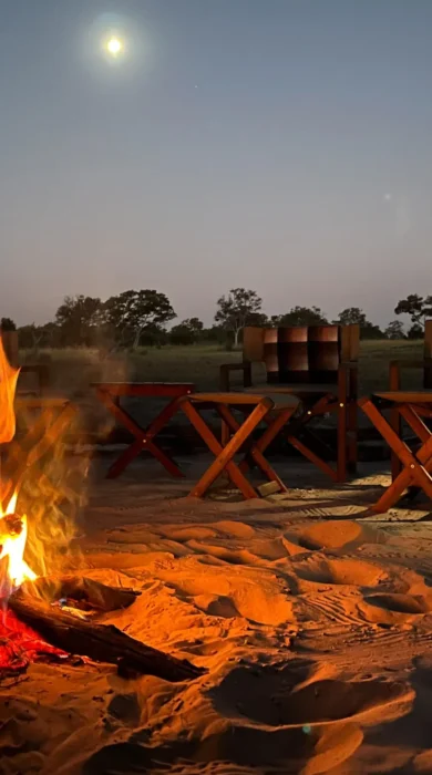 Firepit, Karangoma, Okavango Delta, Botswana