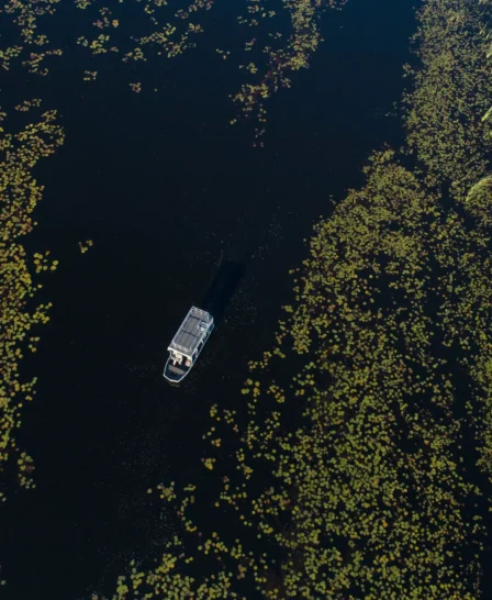 Boat, Setari Camp, Okavango Delta, Botswana