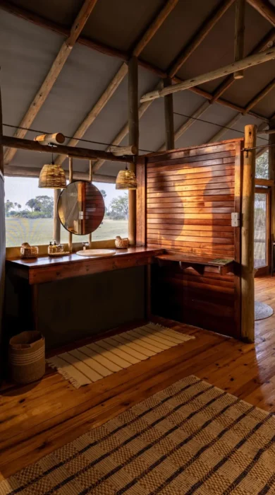 Bathroom, Mokolwane, Okavangao Delta, Botswana