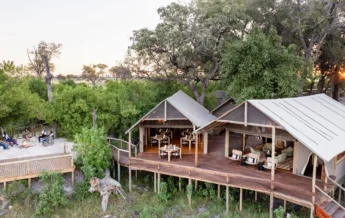Main Area Exterior, Mokolwane, Okavangao Delta, Botswana