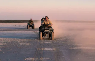 quadbiking, Makgadikgadi Salt Pans, botswana safaris