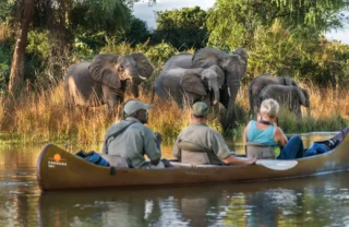canoeing, the founders of zambias walking safaris, trips
