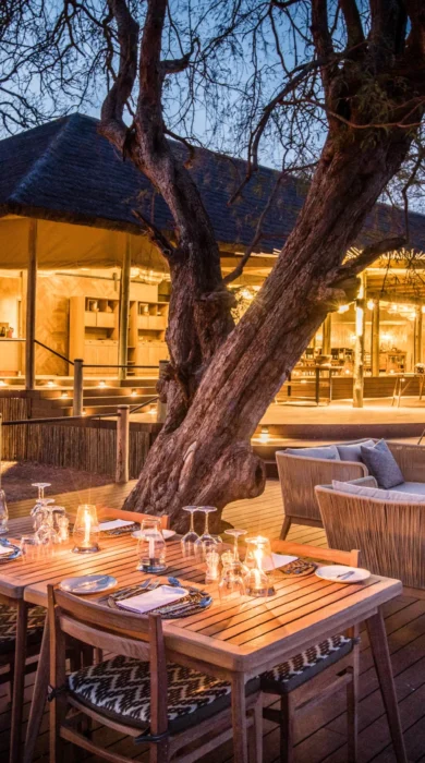 puku ridge zambia camp dining yellow zebra safaris