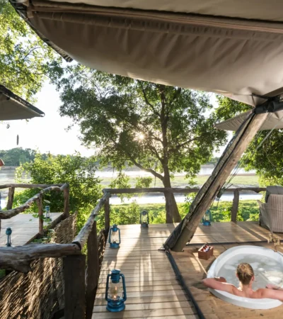 main area, shawa luangwa camp, south luangwa national park, zambia