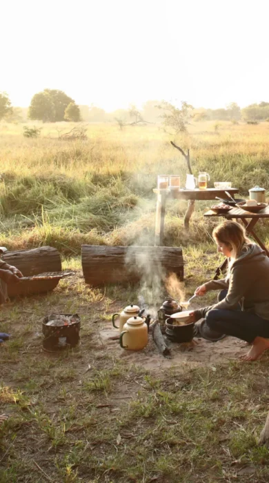 Luwi Camp Guest Safari Breakfast