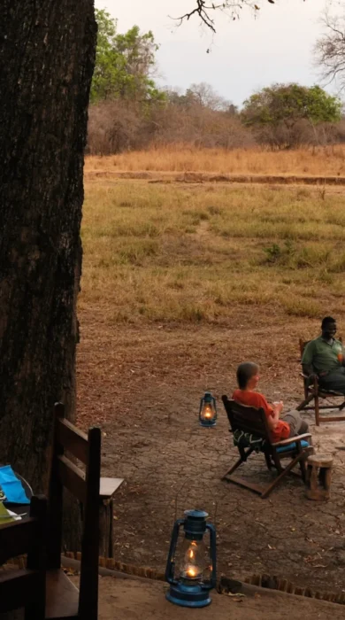 RAS CROCODILE RIVER CAMP OUTDOOR DINING AREA