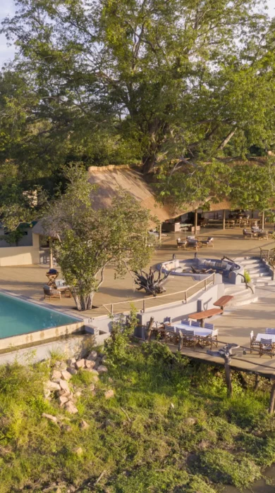 kafunta river lodge outside view yellow zebra safaris