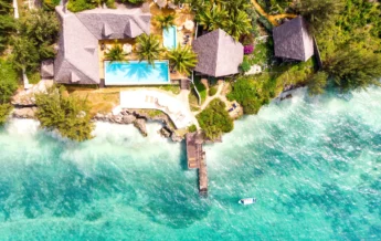 sunshine marine lodge tanzania birds eye view