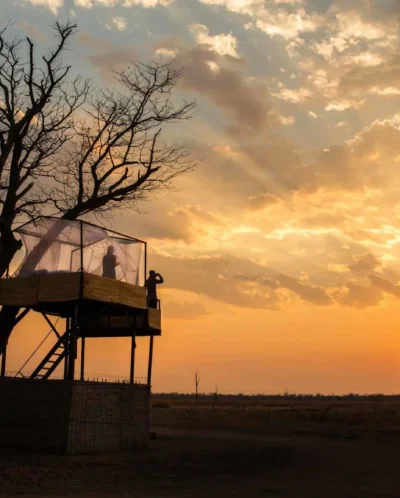 Sunset, Mwamba Bush Camp, South Luangwa, Zambia