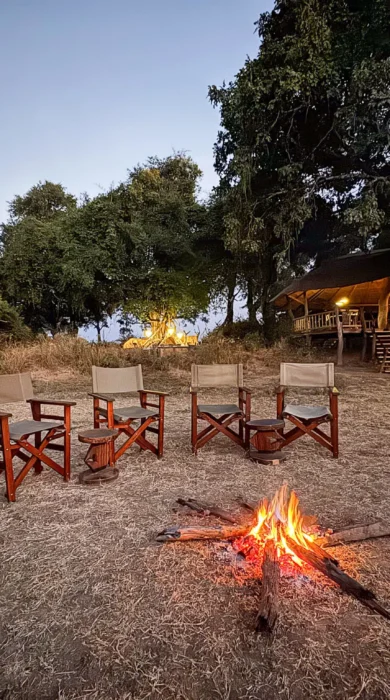 Firepit, Mwamba Bush Camp, South Luangwa, Zambia