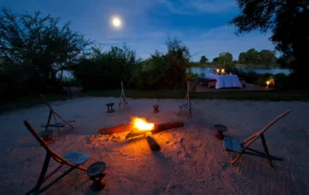 Camp fire, Sindabezi, Victoria Falls, Zambia