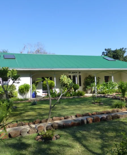 back garden river farmhouse zambia yellow zebra safaris