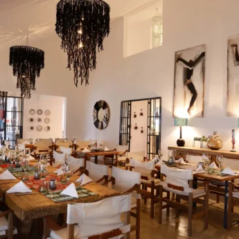 latitude 15 zambia dining room yellow zebra safaris
