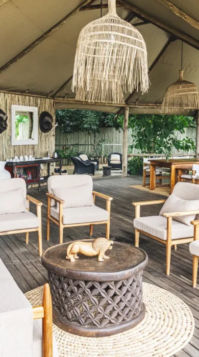 Mushika Deck interiors, Anabezi, Zambia
