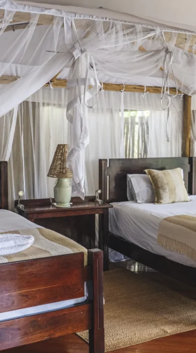 Family Suite, guest twin, Anabezi, Zambia