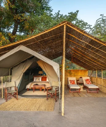 Outside Tent, Nkonzi Bush Camp, South Luangwa, Zambia