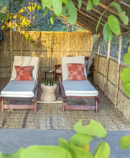 Lounge, Nkonzi Bush Camp, South Luangwa, Zambia