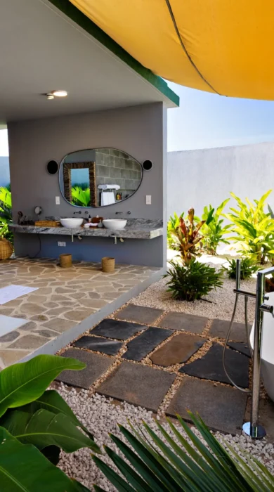 Outdoor Bathroom, Bawe Island, Zanzibar, Tanzania