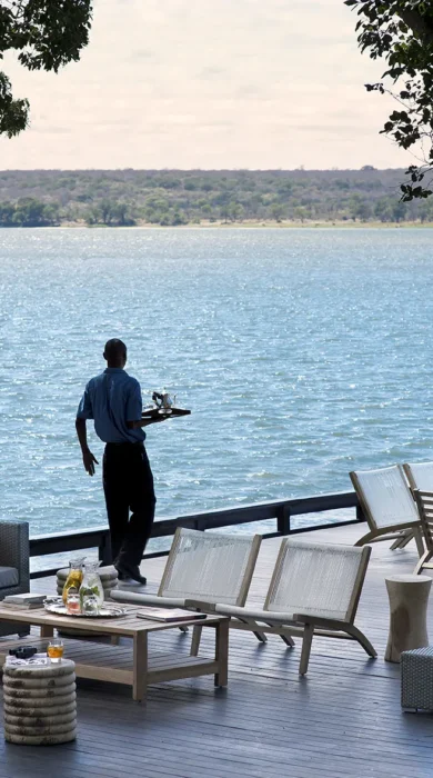Royal Chundu River Lodge deck