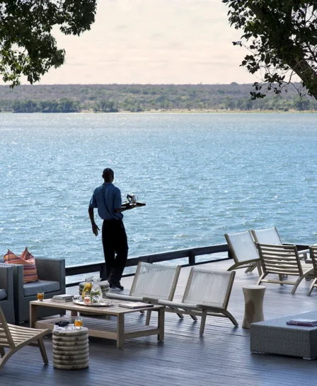 Royal Chundu River Lodge deck