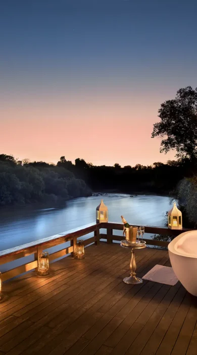 Royal Chundu Island Lodge bath