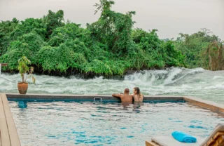 main pool, wildwaters lodge, jinja, uganda