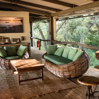 Lounge area, Shawa Luangwa Camp, Zambia