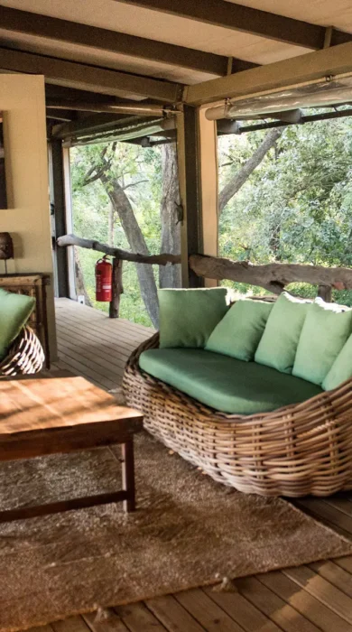 Lounge area, Shawa Luangwa Camp, Zambia