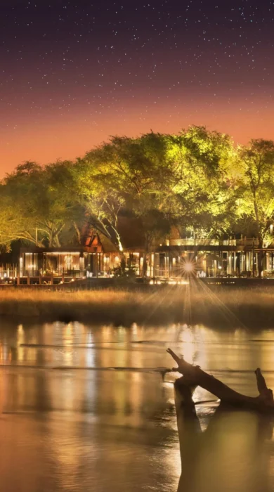 sunset, lolebezi, lower zambezi national park, zambia