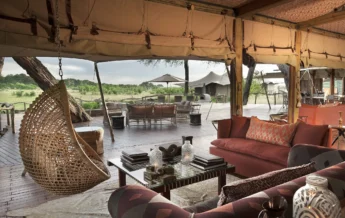 Lounge, Somalisa Acacia, Hwange National Park, Zimbabwe