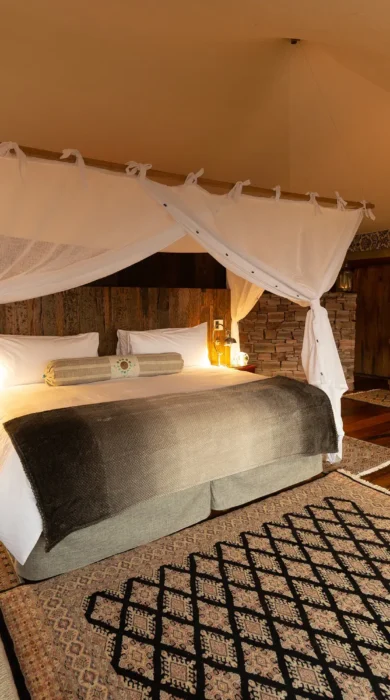 Guest room, Tembo Plains Camp, Zimbabwe