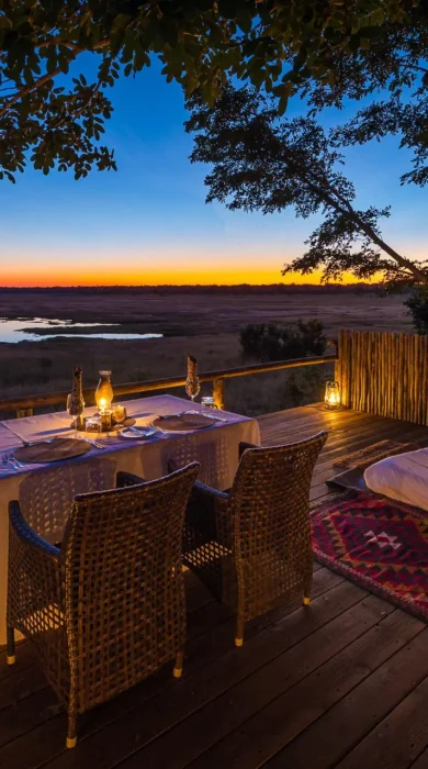Evening Dining, Little Makalolo, Hwange NP, Zimbabwe