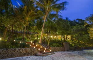 Romantic beach lodge, Mafia Island, Tanzania, Africa
