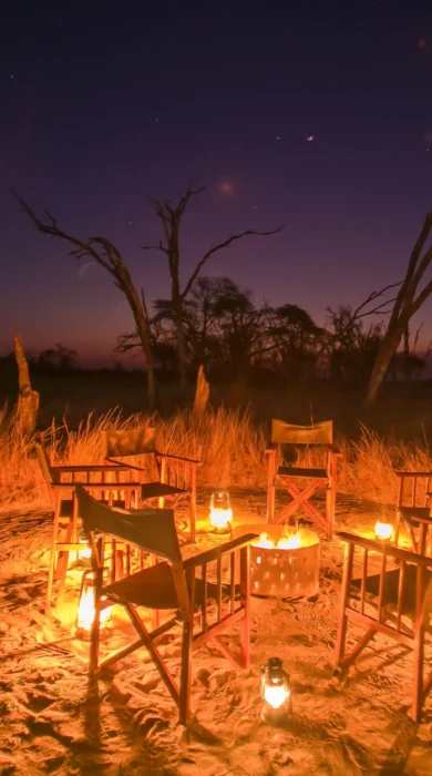 the private hide camp fire zimbabwe yellow zebra safaris