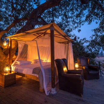 Outdoor Bedroom, Ruckomechi, Mana Pools NP, Zimbabwe