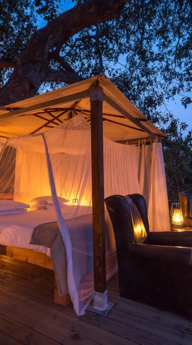 Outdoor Bedroom, Ruckomechi, Mana Pools NP, Zimbabwe