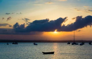 Sunset port views, Dar es Salaam, Tanzania