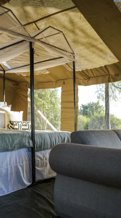 little vundu camp bedroom area zimbabwe yellow zebra safaris