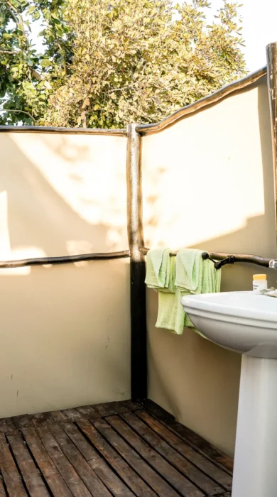 little vundu camp bathroom view zimbabwe yellow zebra safaris