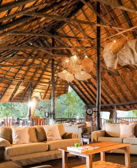 vundu camp main area zimbabwe yellow zebra safaris